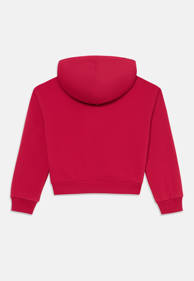 Tommy Hilfiger felpa fucsia bambina e ragazza con cappuccio logo - FUXIA | CammarataMode