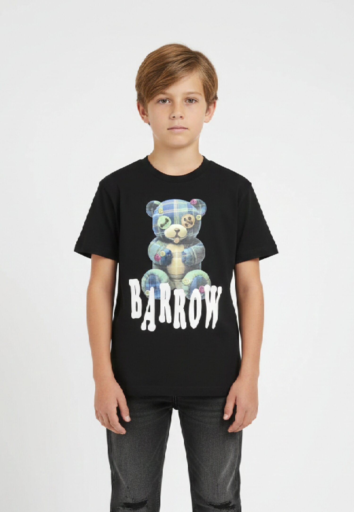 Barrow Tshirt Nera Bambino In Cotone Maniche Corte Uso Sportivo AI 25