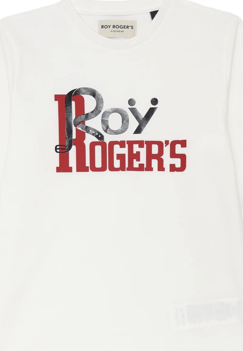 Roy Rogers Maglietta Manica Lunga bambino – Off White Cotone 100%