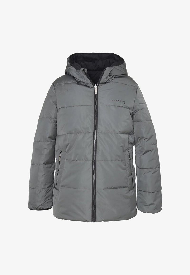 John Richmond Cappotto Reversibile Uomo Verde Militare/Nero – Piumino Invernale - VERDE | CammarataMode