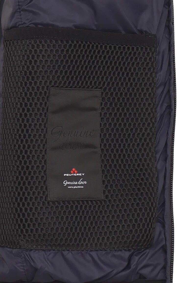 Peuterey Giubbotto Blu Bambino In Nylon Con Cappuccio Sportivo AI25