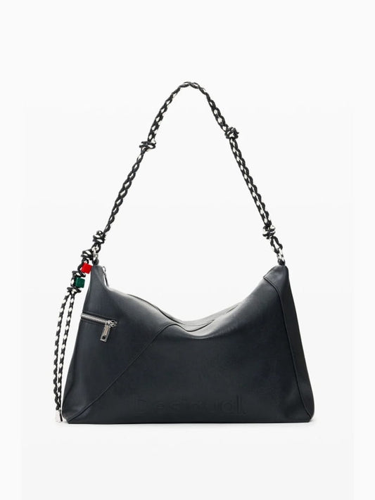 Desigual borsa a tracolla leiria 2.0 in ecopelle nera