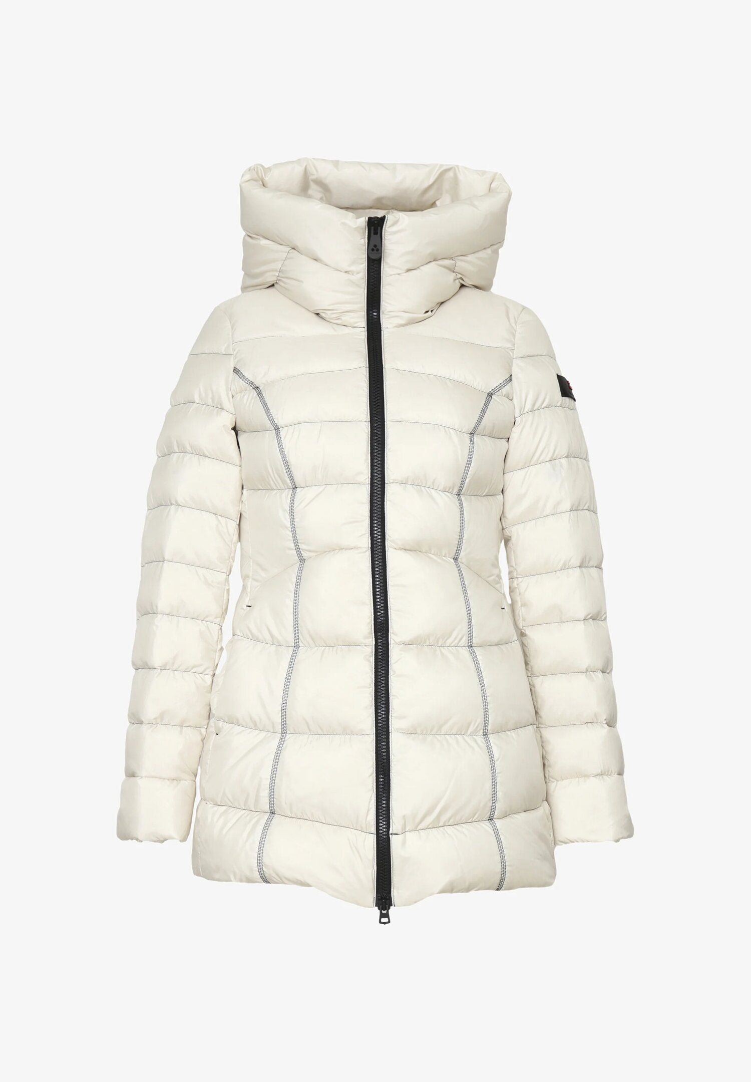 Peuterey Giubbotto Panna Bambina In Nylon Con Cappuccio Invernale AI25