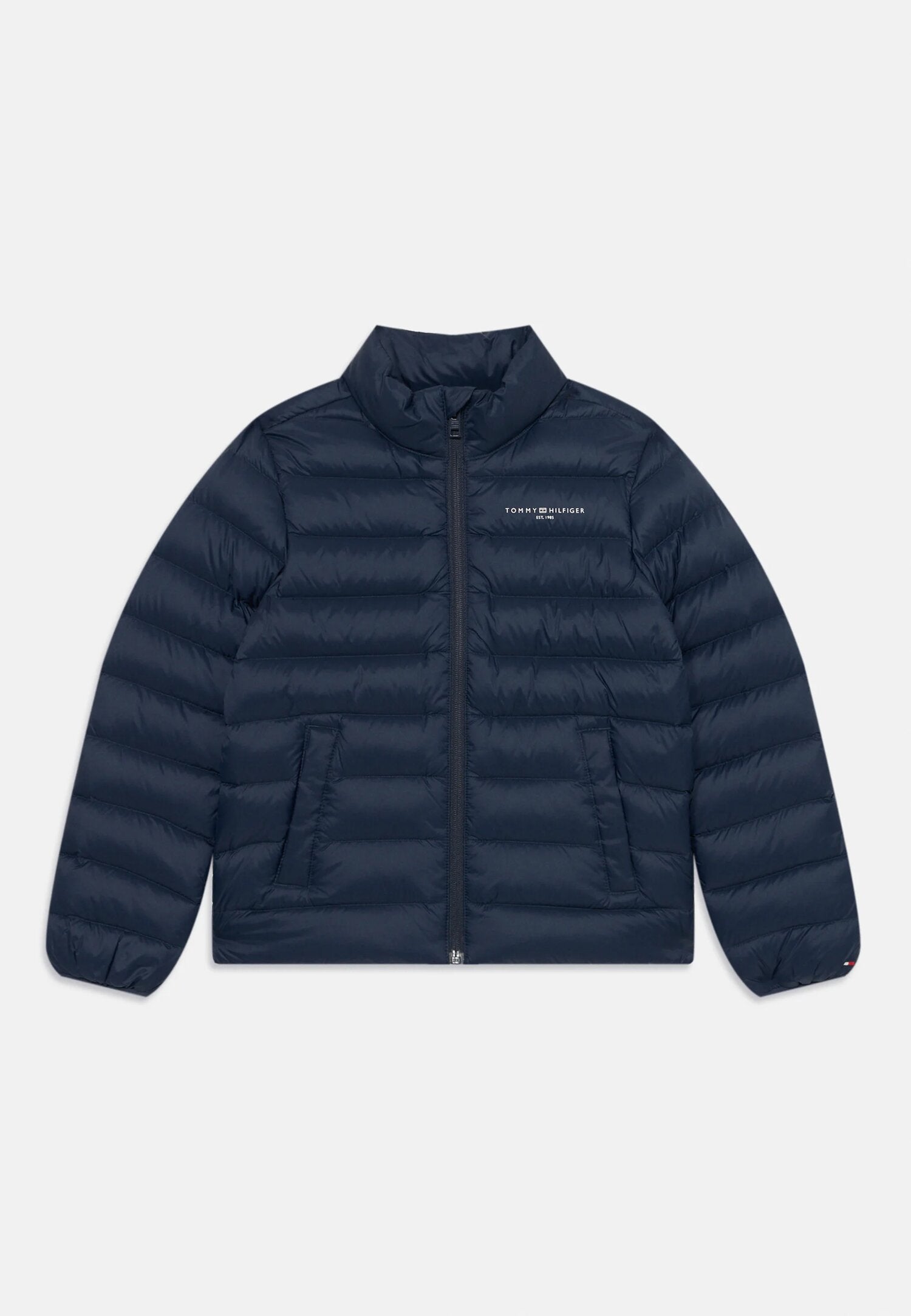 Tommy Hilfiger Piumino Blu Leggero Collo Alto Neonato KS0KS00652C1G_