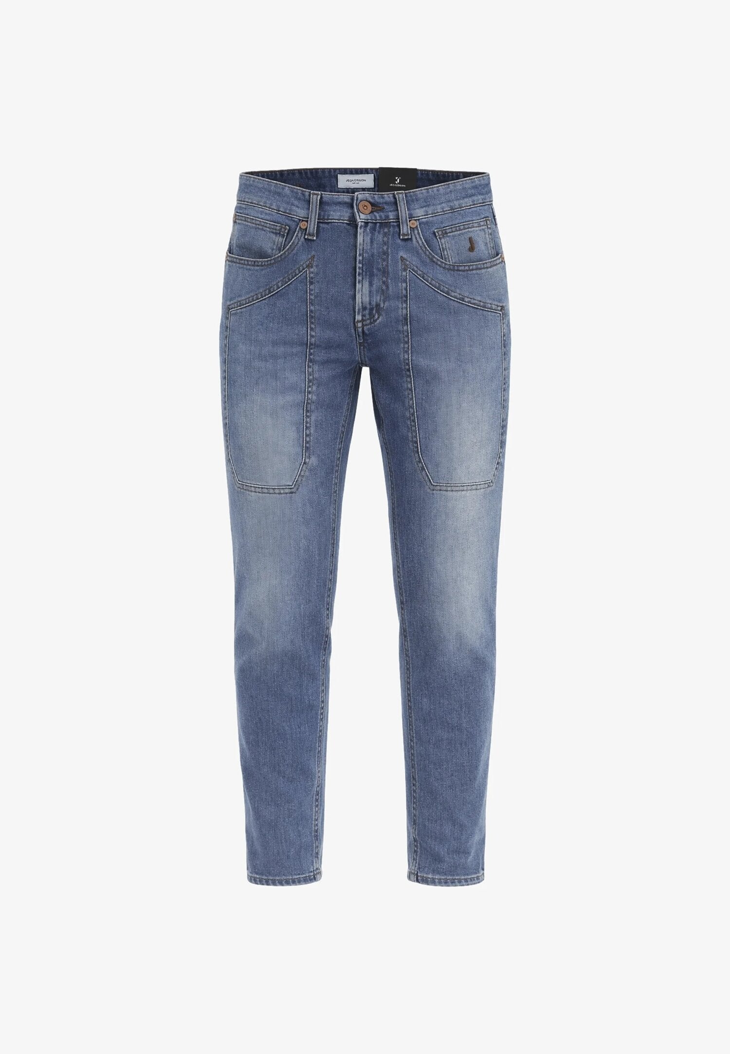 Jeckerson Jeans Cinque Tasche Slim Con Toppa Uomo DNDTFDENI043_