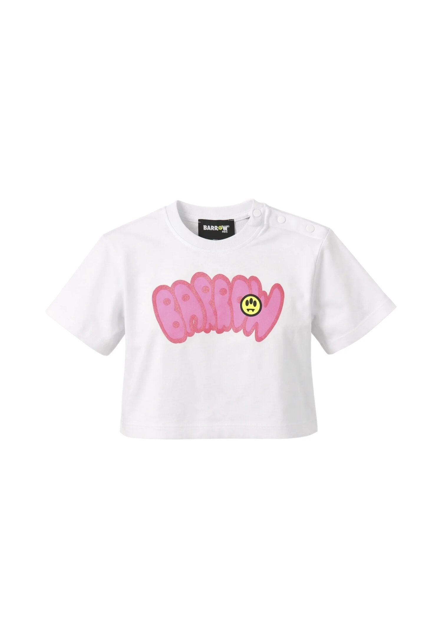 Barrow Completo Bianco Con Logo Glitterato Neonata S6BKNGTR197_