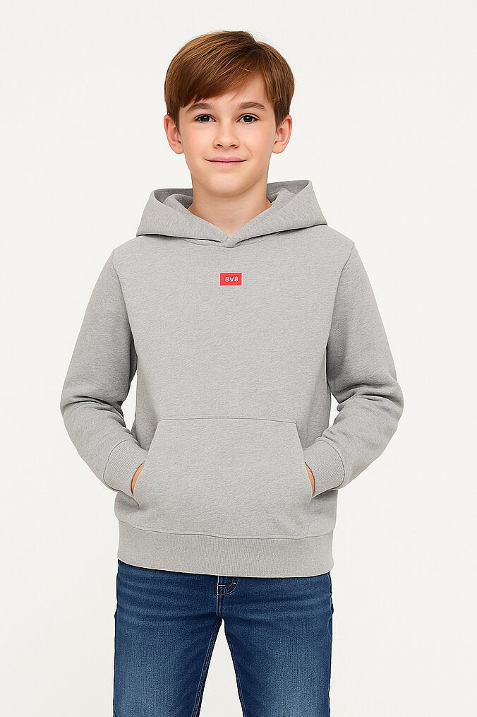 Diesel felpa bambino ragazzo grigia con cappuccio cotone 8-16 anni