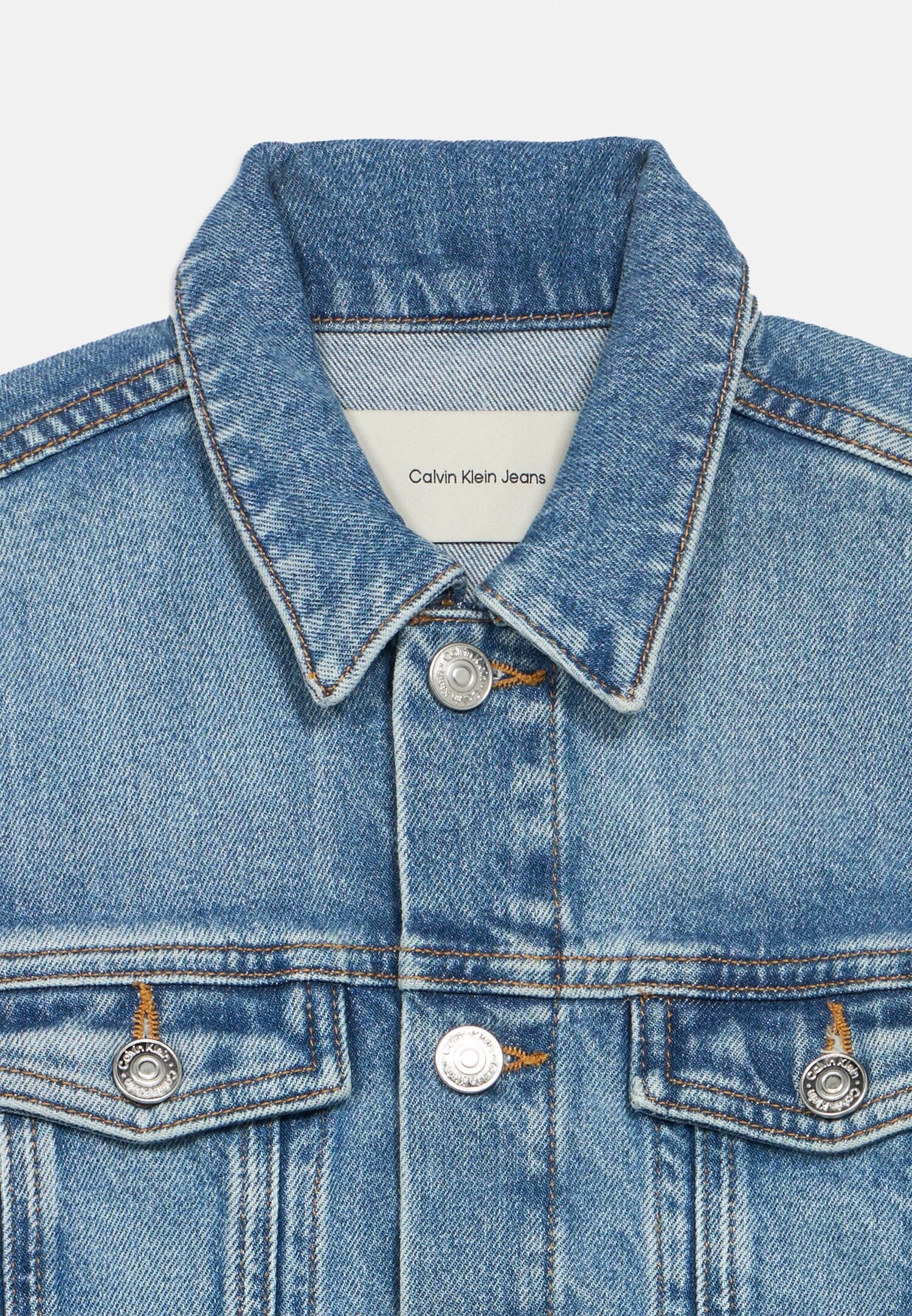 Calvin Klein Giacca Jeans Chiaro Bambino Con Bottoni Primaverile PE26