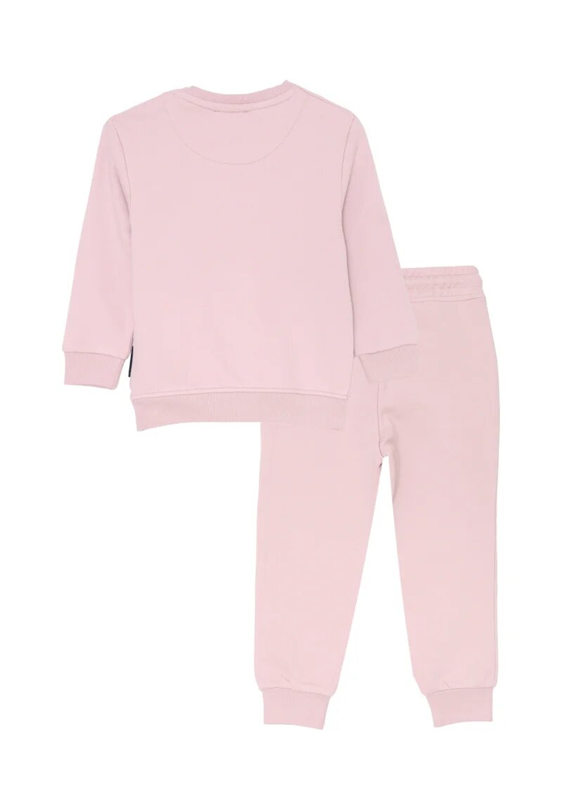 John Richmond completo neonata rosa cotone inverno con bottoni spalla