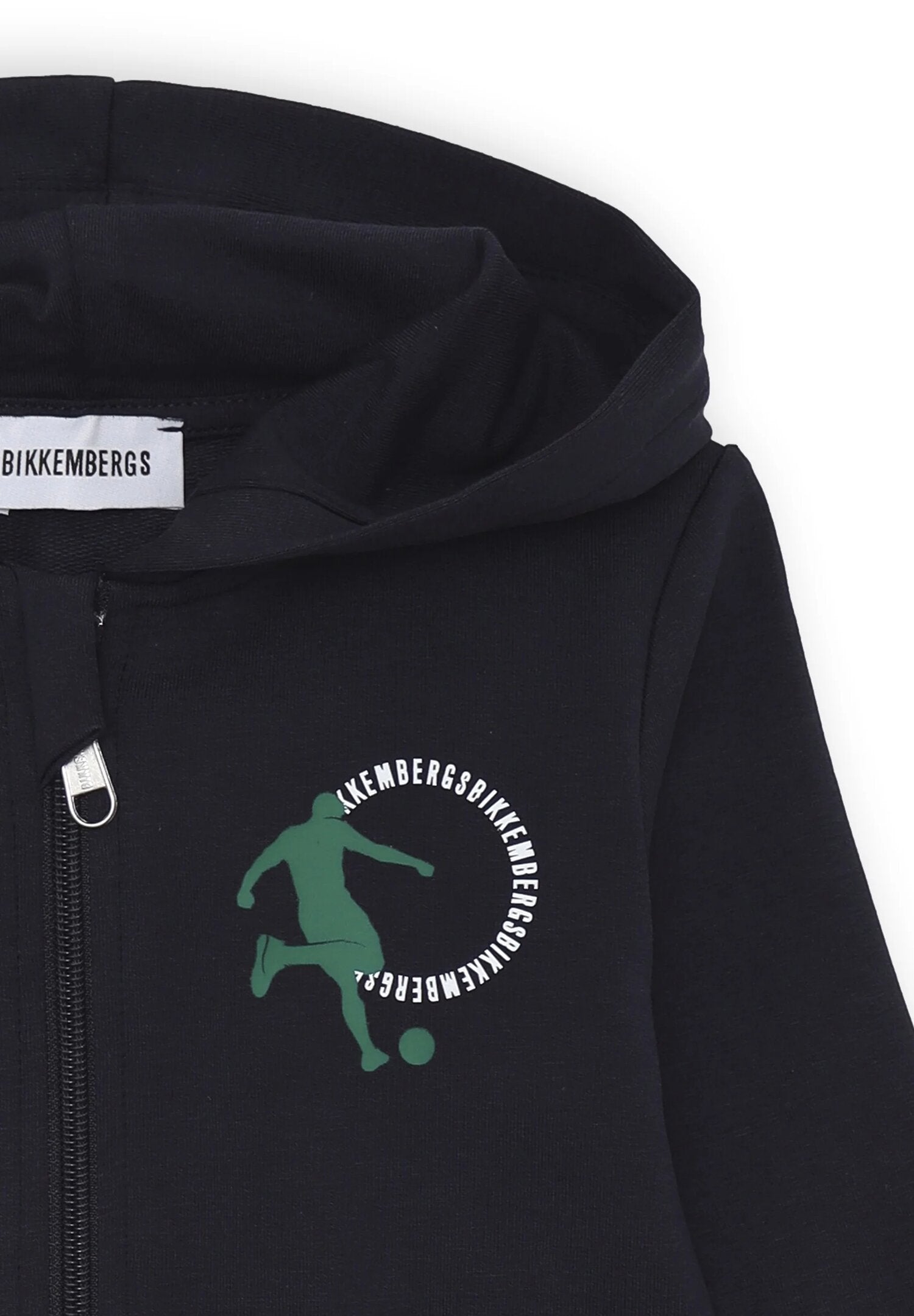 Bikkembergs complete tracksuit children blue hoodie and cotton trousers | CammarataMode