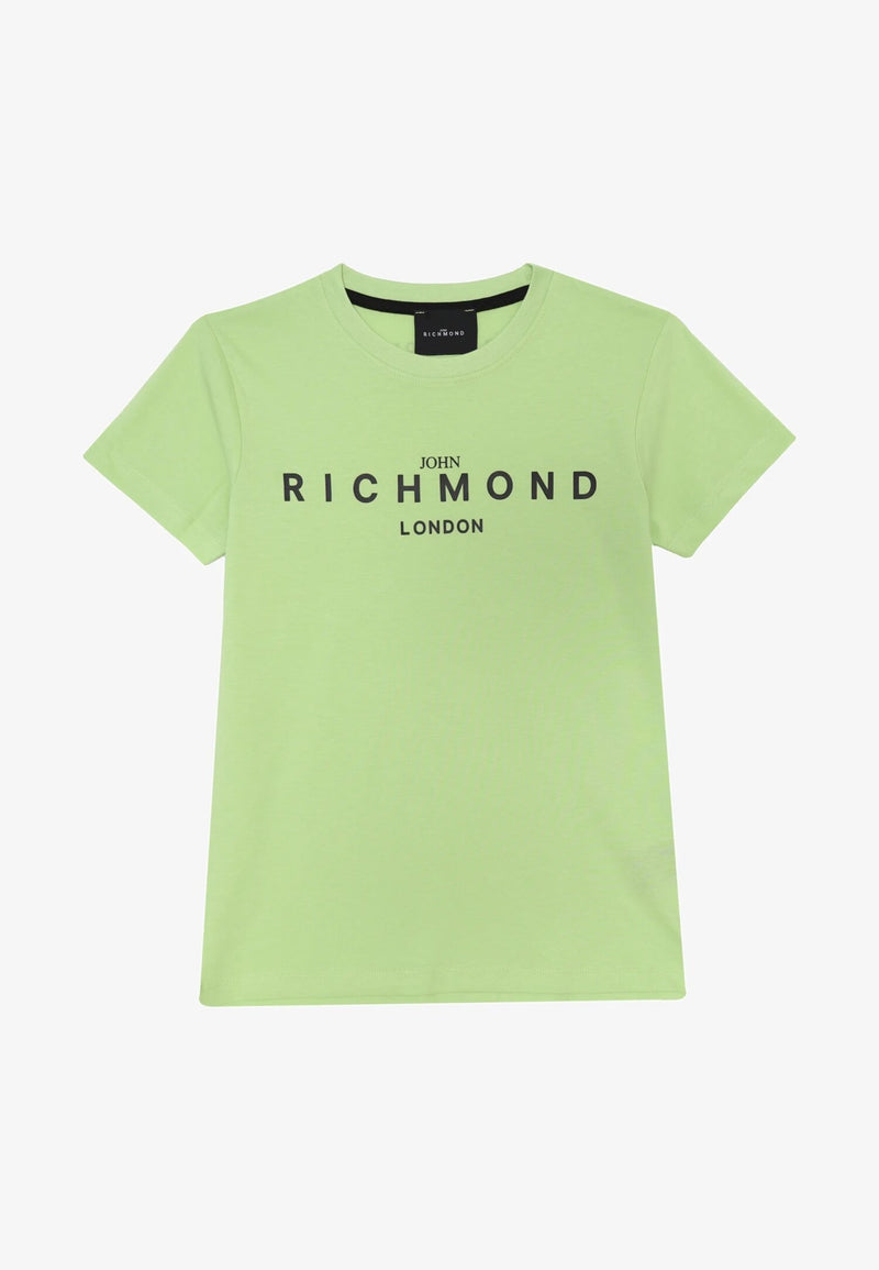 John Richmond T-Shirt Verde Lime Bambino Kids Junior Cotone - VLIME | CammarataMode