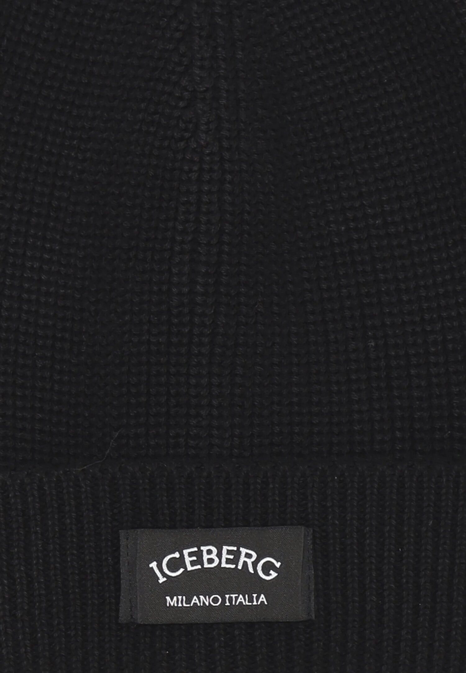 Iceberg Cappello Nero Bambino In Cotone Cuffia | Uso Quotidiano AI25 | CammarataMode
