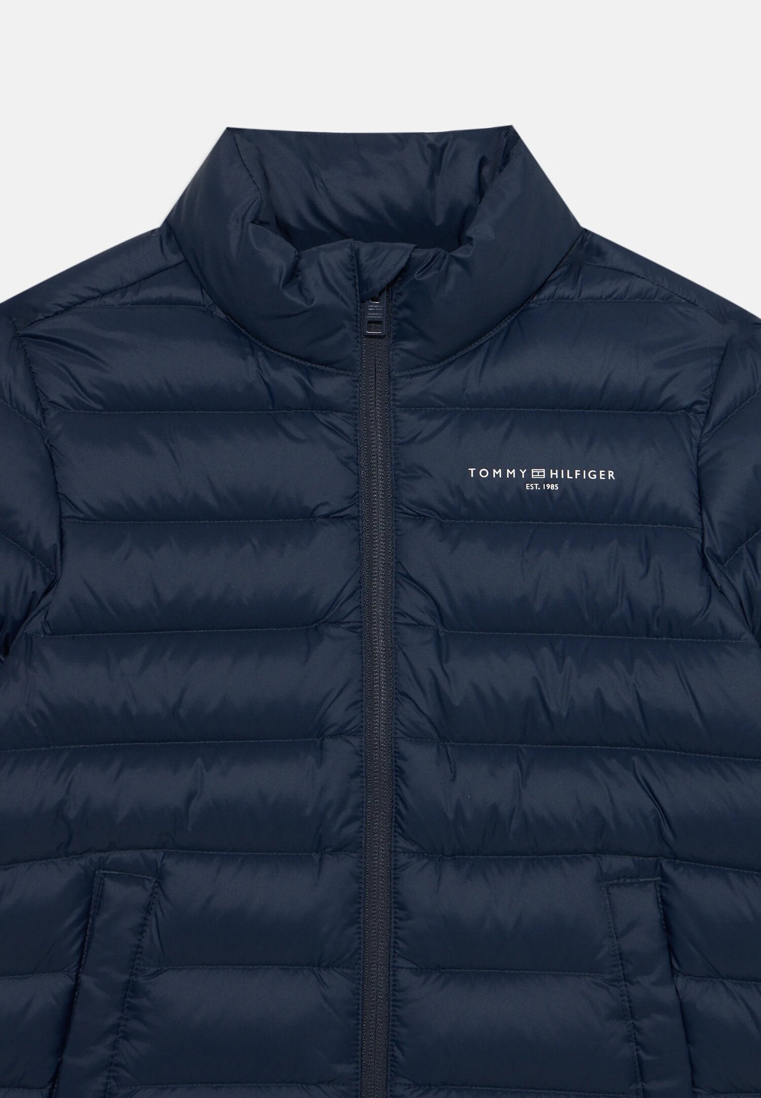 Tommy Hilfiger Piumino Blu Leggero Collo Alto Neonato KS0KS00652C1G_
