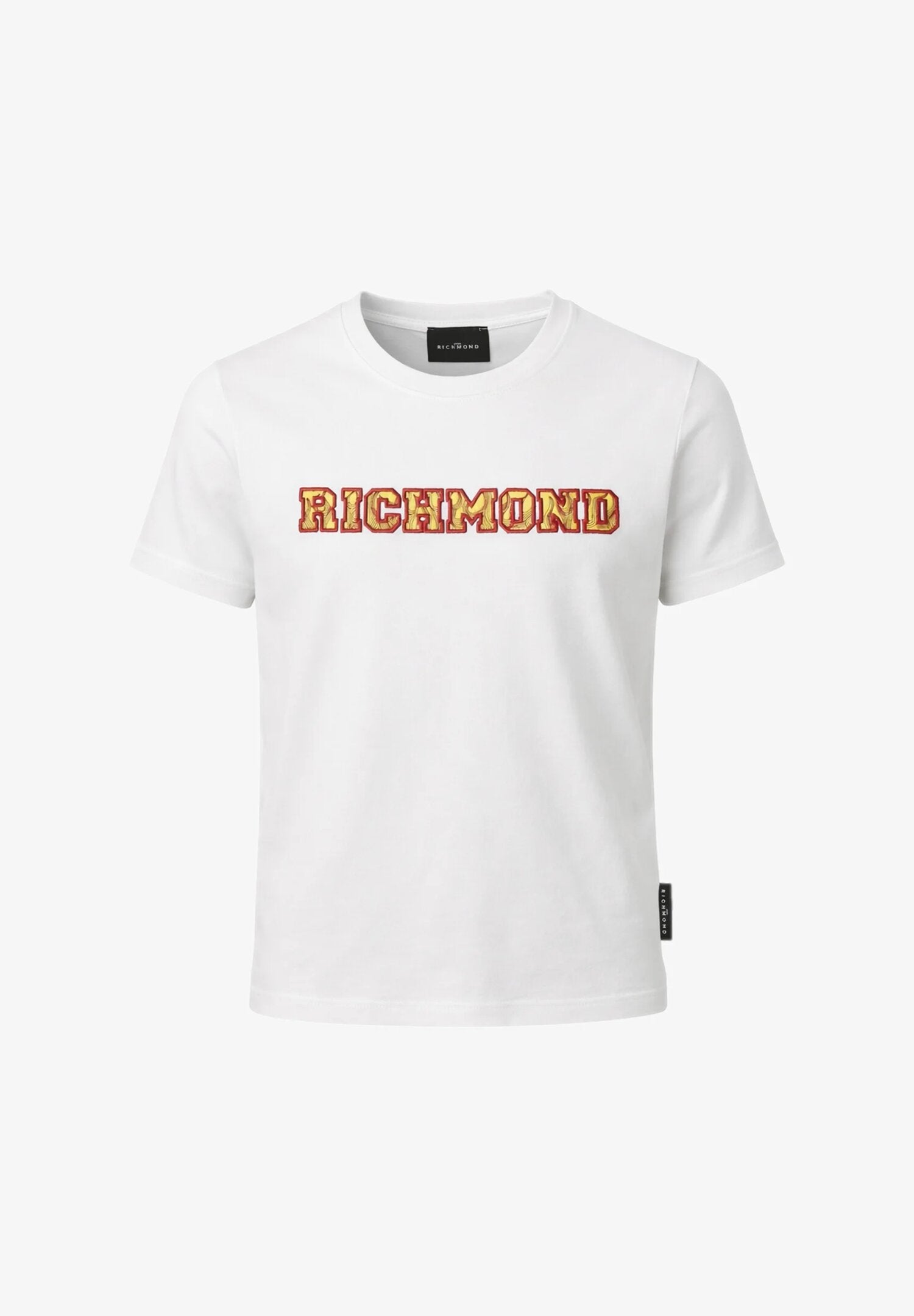 John Richmond t Shirt Bianca Con Logo Fiammeggiante Bambino RBP26114TS_