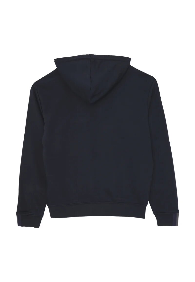 John Richmond felpa uomo blu scuro con cappuccio in cotone logo ricamato - BLU | CammarataMode