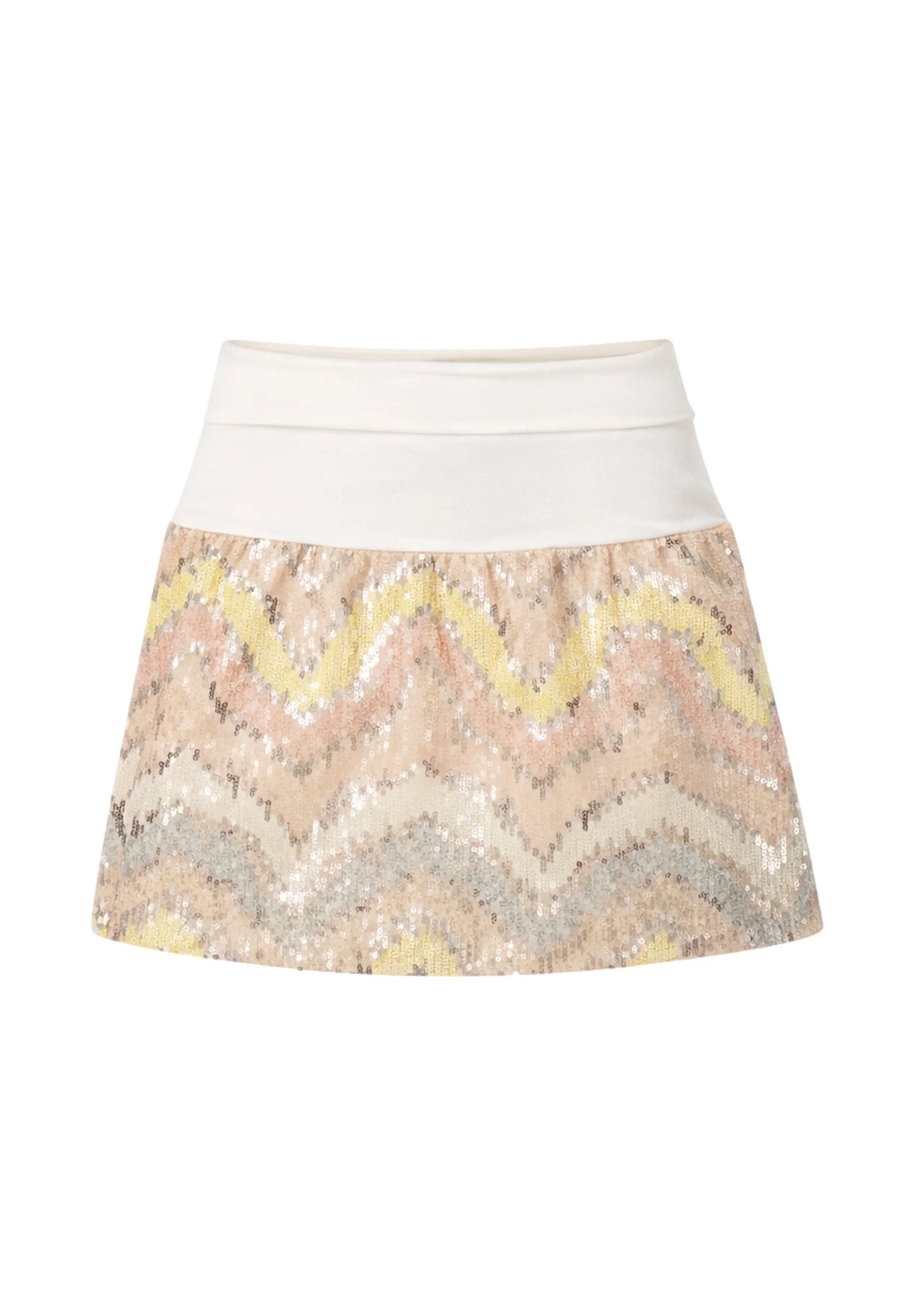 Phard Completo Panna Con Paillettes Multicolor Bambina PH3083-PH3082_