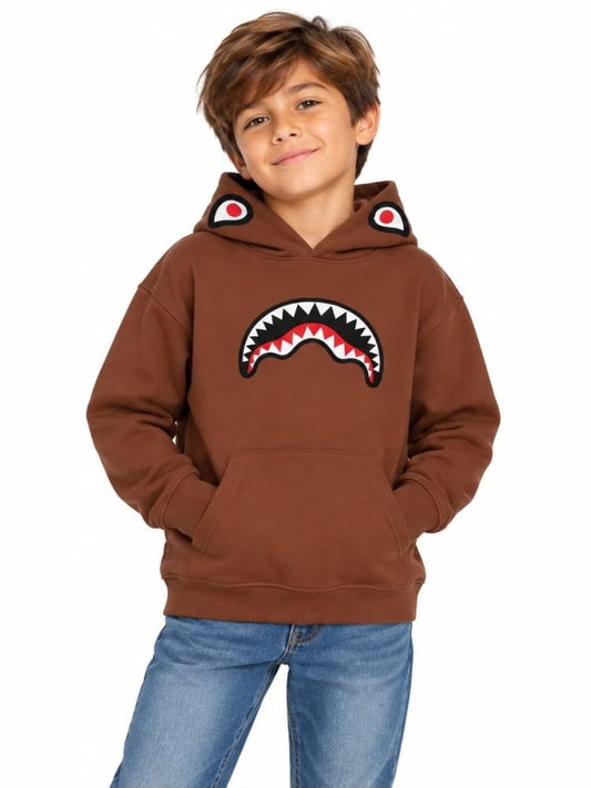 Sprayground felpa marrone bambino maxi logo