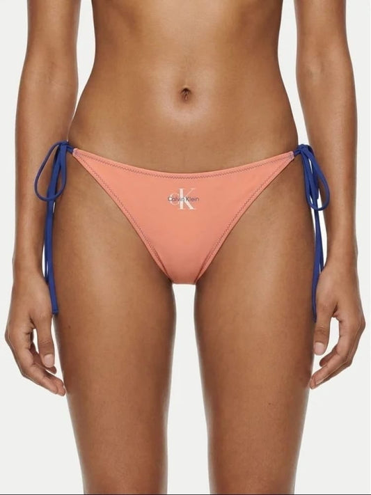 Calvin Klein costume rosa donna logo sul davanti