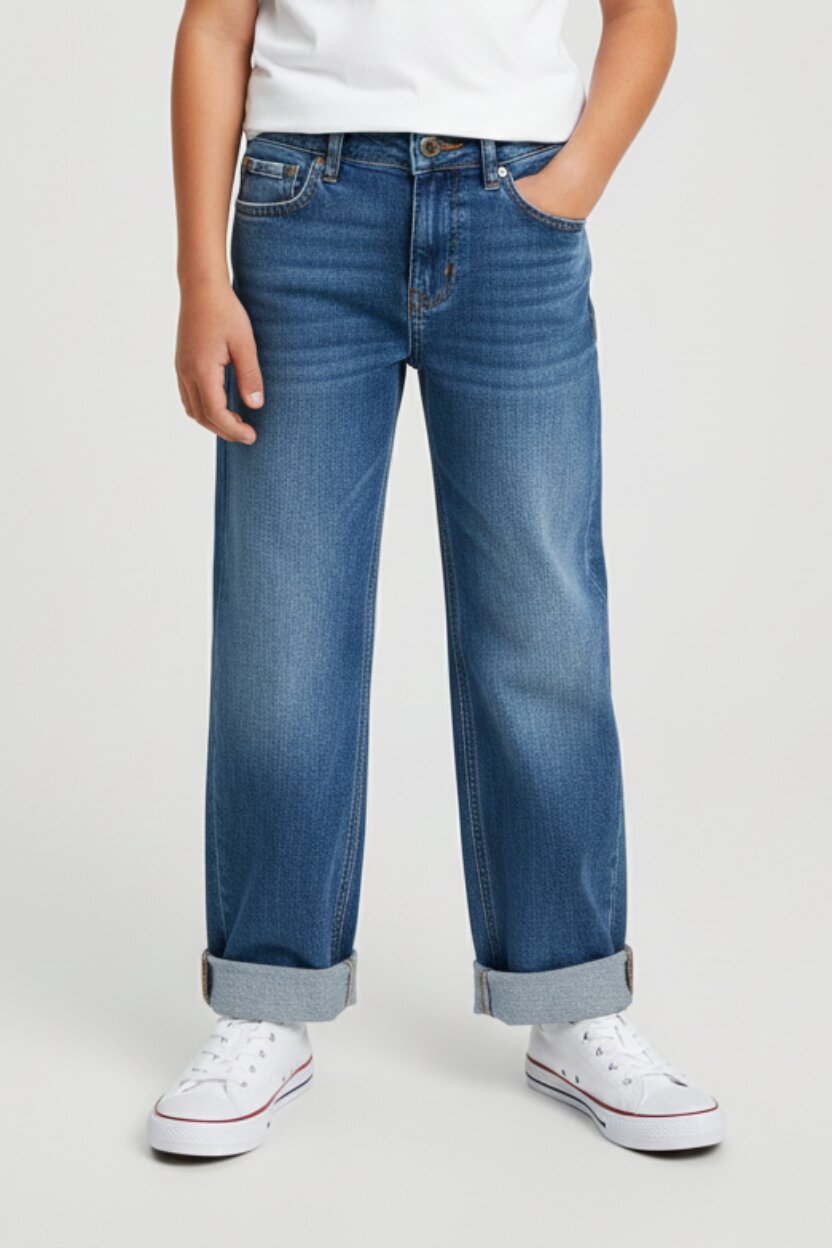 Calvin Klein Jeans Denim Chiaro Bambino In Denim Quotidiano PE26