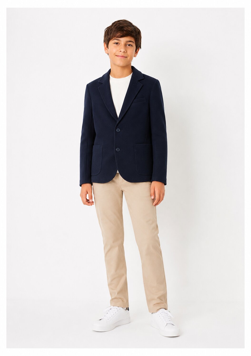 Tommy Hilfiger Giacca Bambino Blu Con Bottoni In Tessuto Elegante PE26