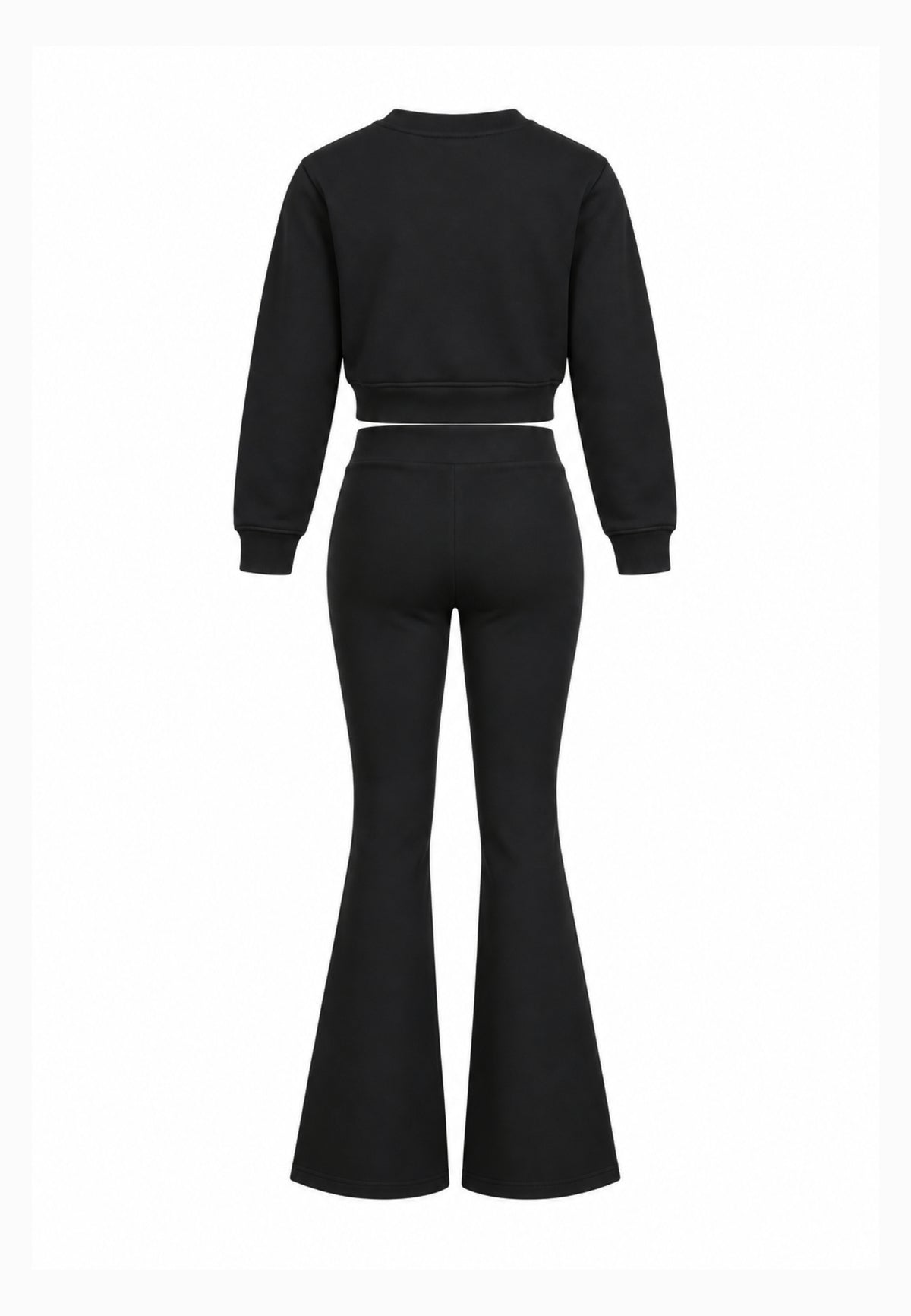 John Richmond completo nero con felpa crop e leggings Bambine e ragazze rga26085fe.ne_
