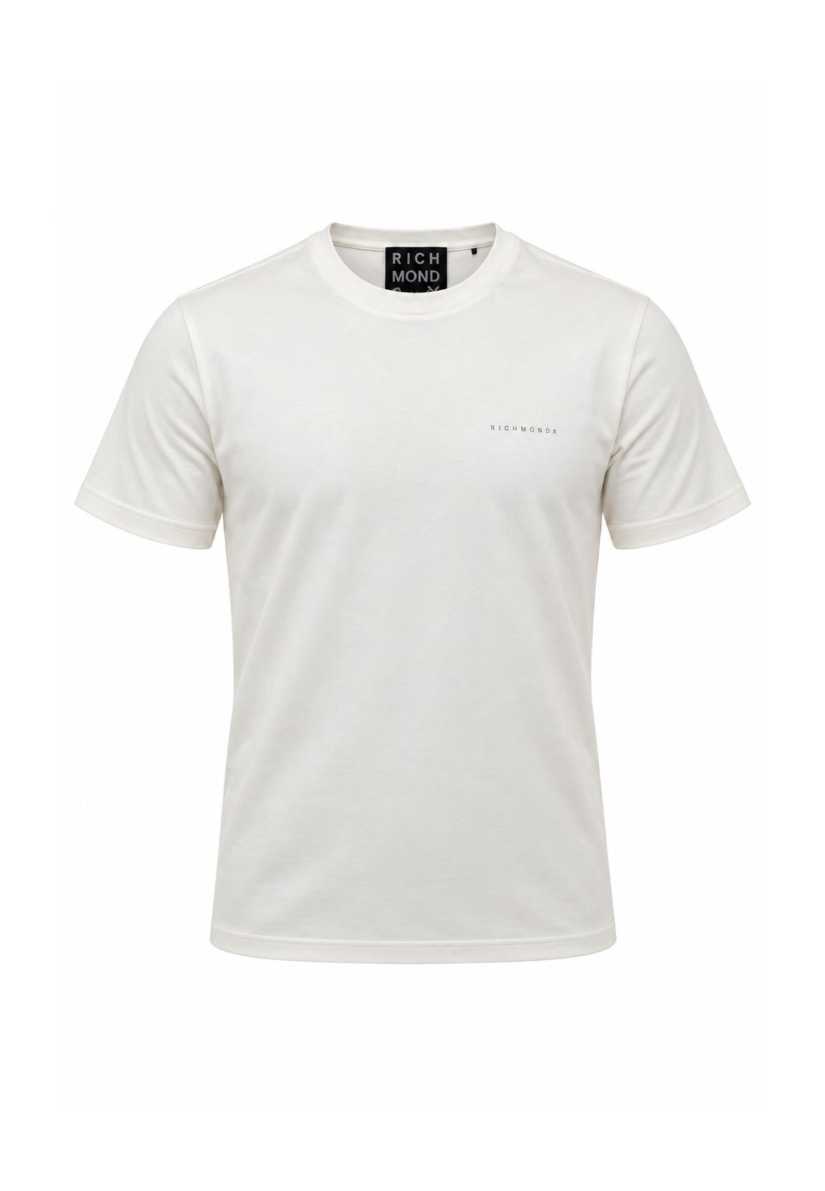 John Richmond T SHIRT PANNA A MEZZE MANICHE CON MINI LOGO Uomo UMA26291TS.PANNA_