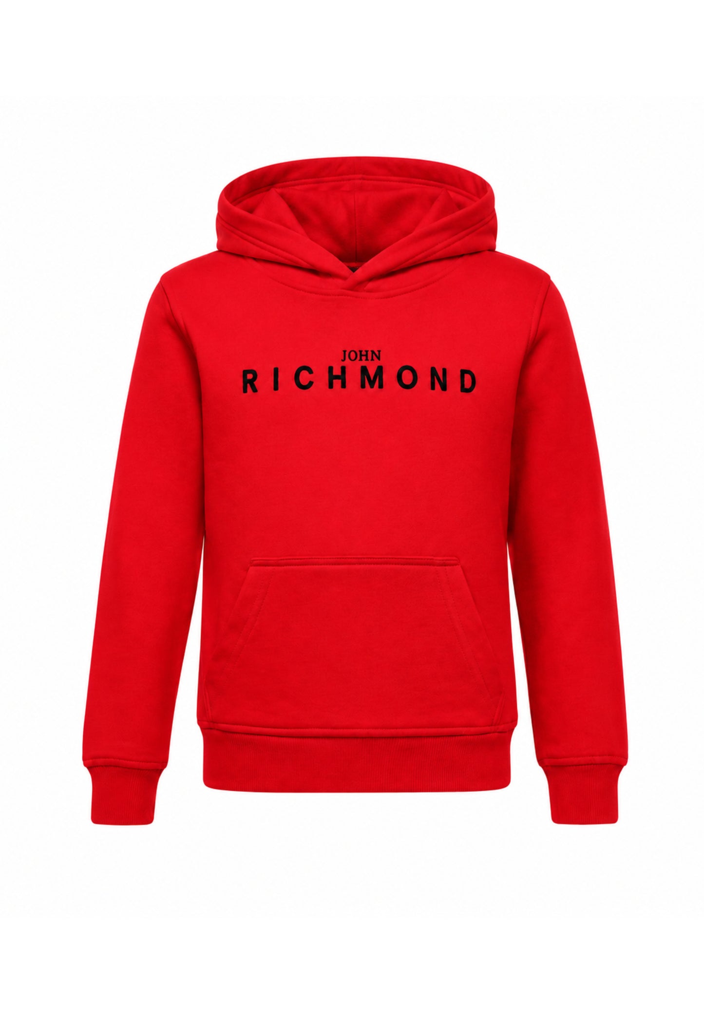 John Richmond Tuta ROSSA con cappuccio E LOGO GOMMATO Bambini e ragazzi rba26007cf.ro_