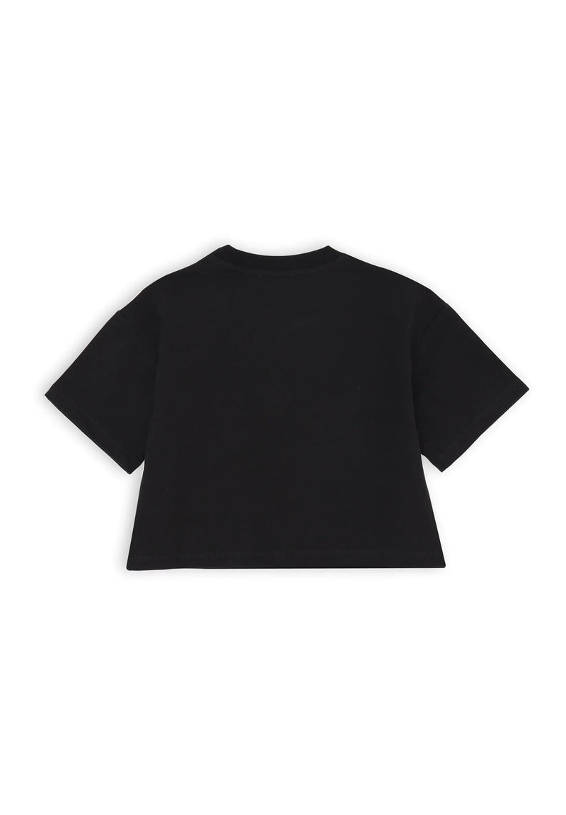 Gaelle Paris - Completo felpa e pantalone nero bambina ragazza - NERO | CammarataMode