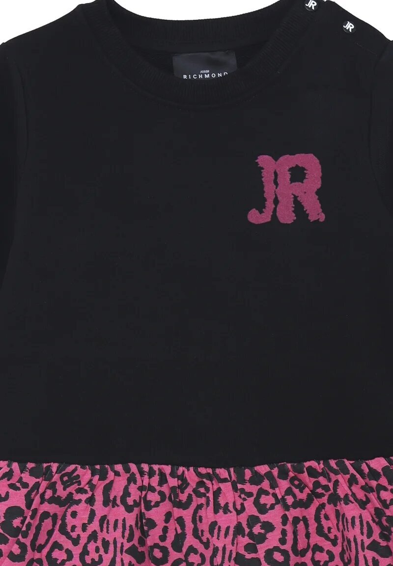 John Richmond abitino felpa neonata nero 6-36 mesi stampa animalier - NERO | CammarataMode
