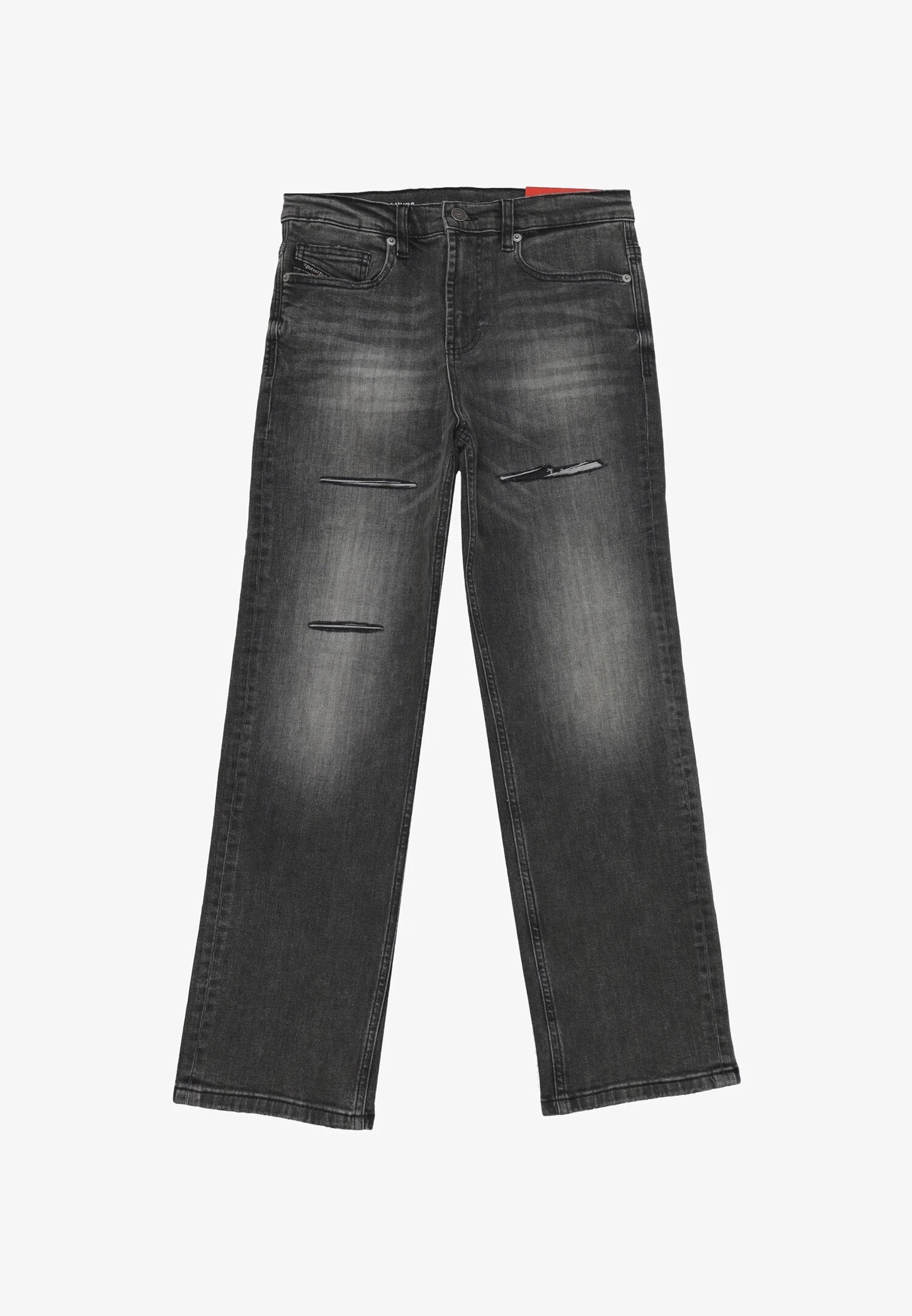 Diesel Jeans Bambino Nero In Cotone Vita Regolabile Da Passeggio AI 25