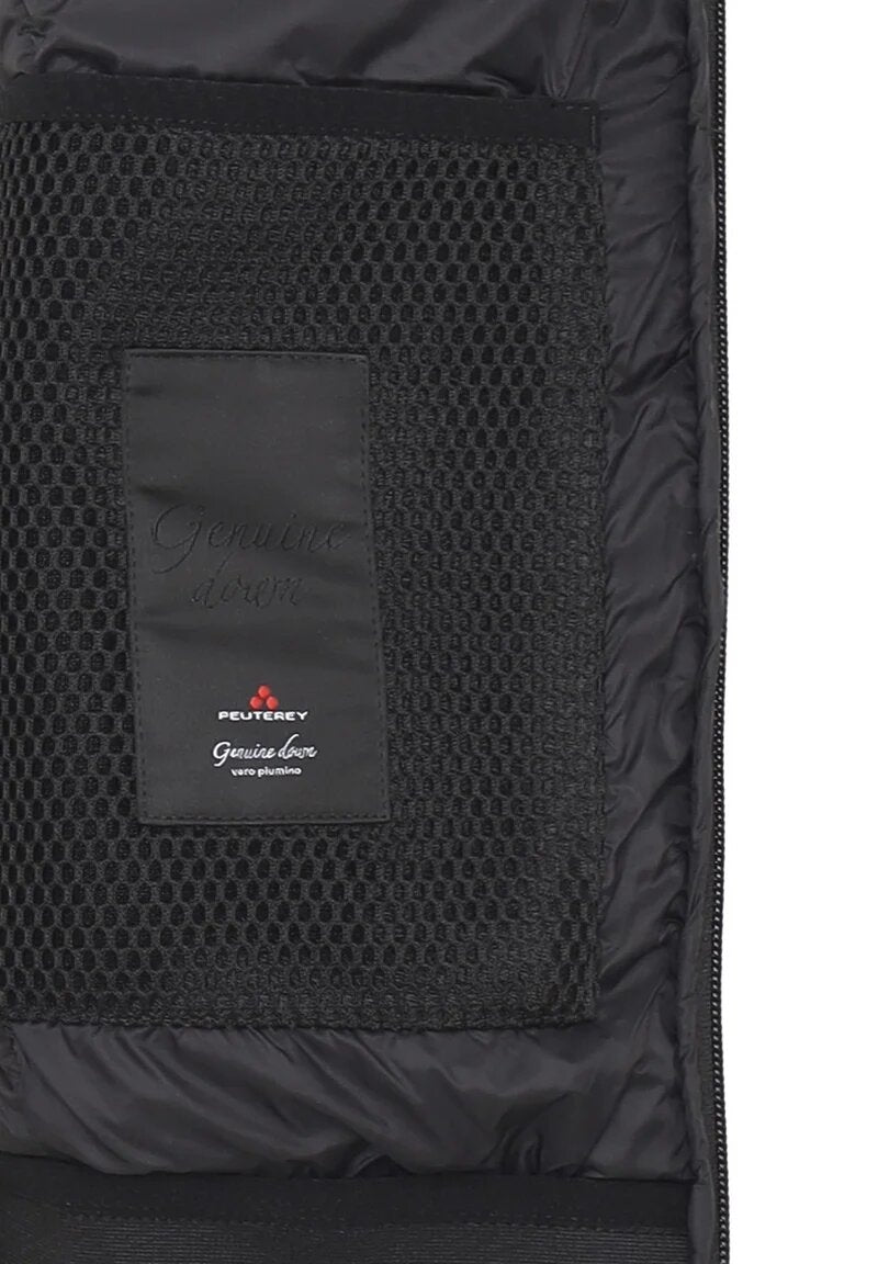 Peuterey Giubbotto Nero Bambino In Nylon Con Cappuccio Sportivo AI25