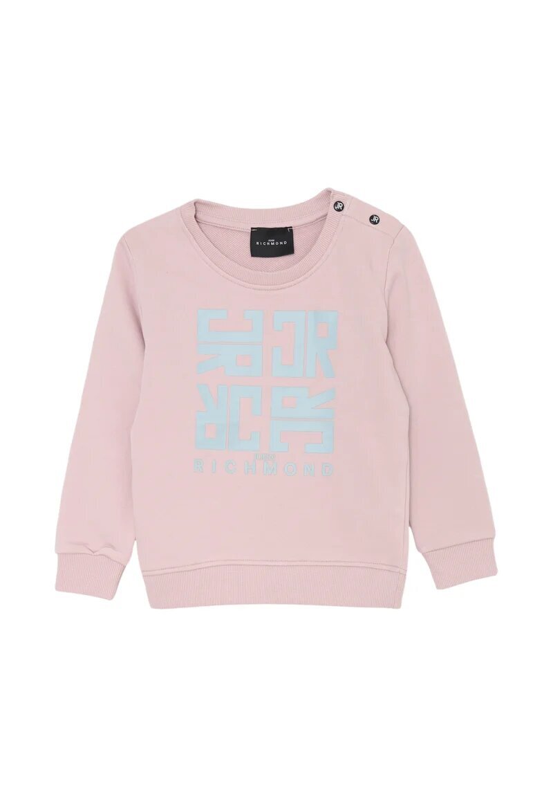 John Richmond completo neonata rosa stampa azzurra 100% cotone