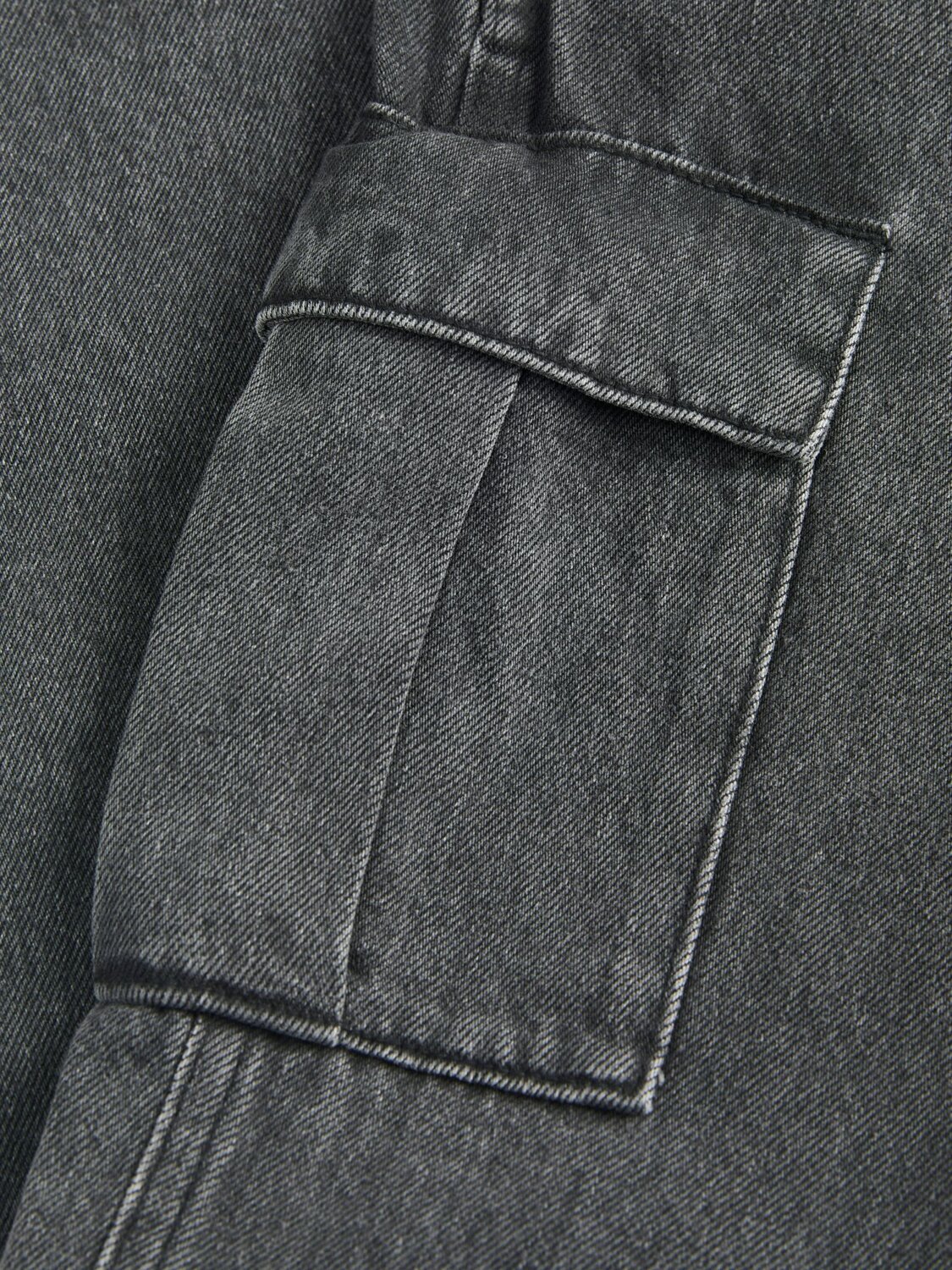 Jack & Jones Junior Jeans Nero Bambino Cargo Cotone Vita Regolabile Quotidiano