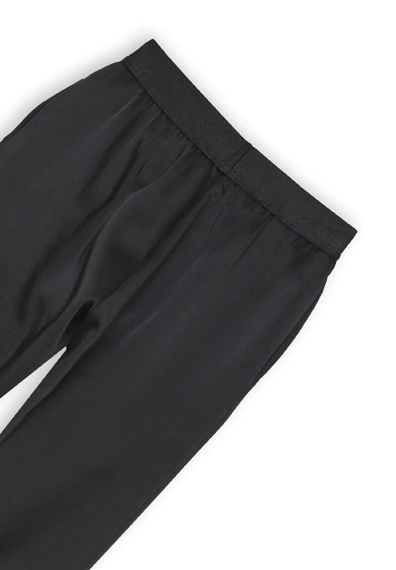 John Richmond Pantaloni Bambina Ragazza Nero Primavera Vita Elasticizzata - NERO | CammarataMode