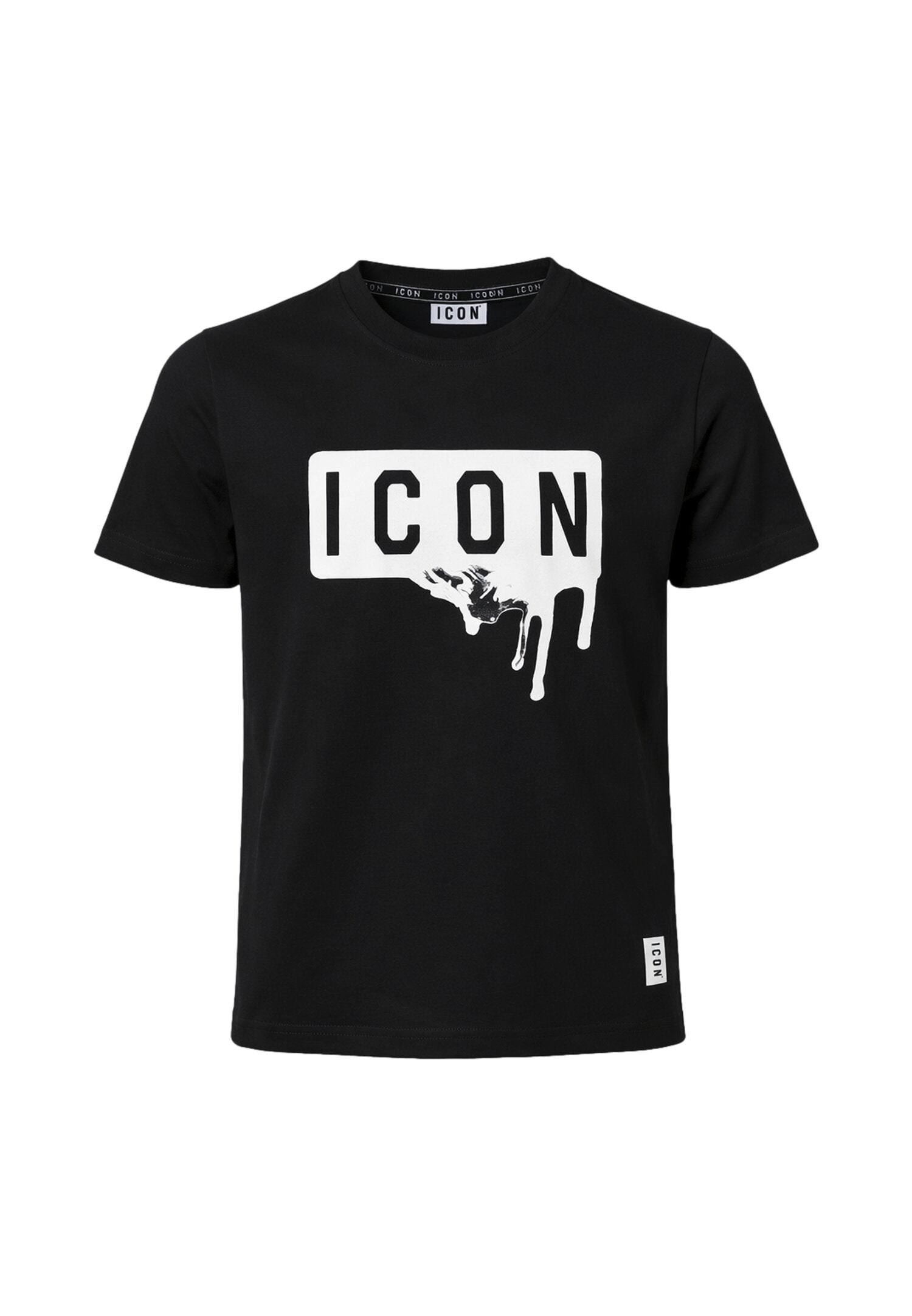 Icon Tshirt Nera Logo Goccia Bambino Maniche Corte IBKS001097_