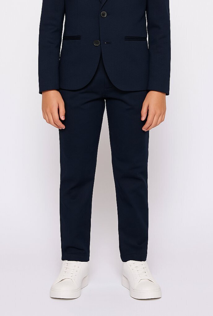 Jack & Jones chino bambino ragazzo blu navy cotone elastico elegante | CammarataMode