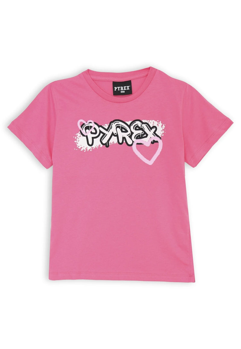 Completo Pyrex bambina rosa e nero - Stile trendy e comfort - FUXIA | CammarataMode
