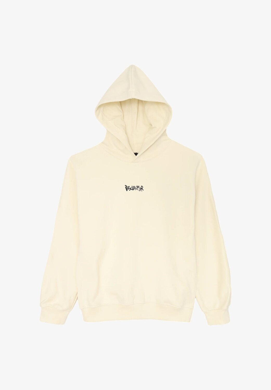 Disclaimer felpa con cappuccio bambino off white cotone inverno logo ricamato