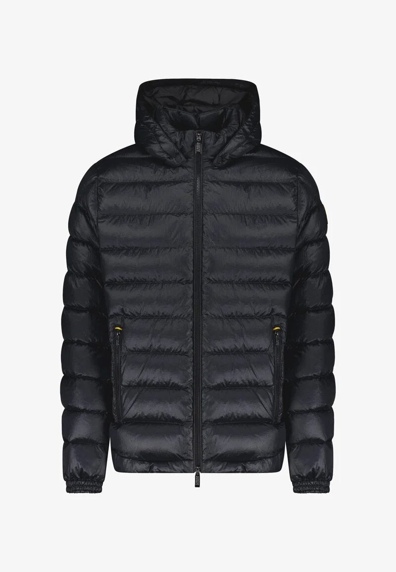 Ciesse Piumini Giubbotto Nero Uomo In Nylon Con Cappuccio Invernale AI25