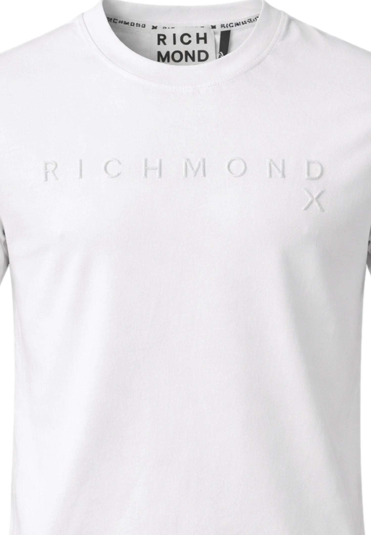 John Richmond t Shirt Uomo Bianca Maniche Corte UMP26018TS_