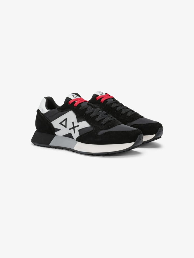 Sun68 scarpe nere uomo logo sul lato