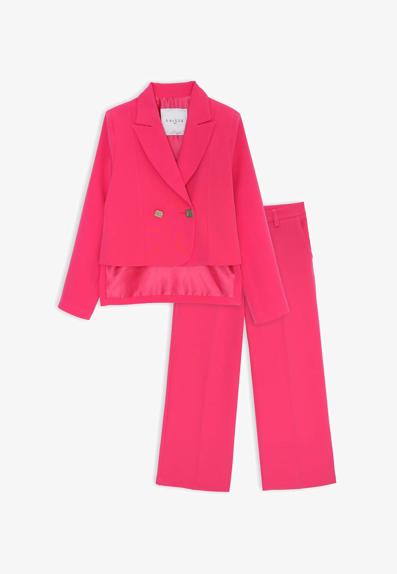Completo elegante Gaelle Paris bambina ragazza fucsia primavera 2025 - FUXIA | CammarataMode