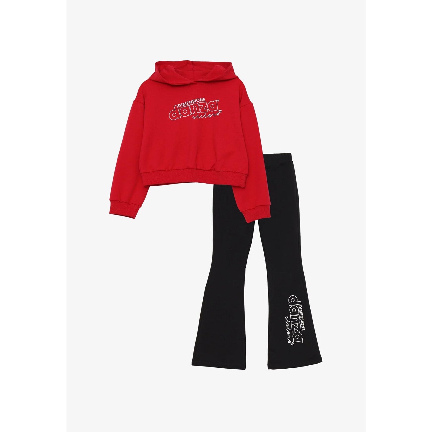 Dimensione Danza Completo Bambina Leggings Zampa In Cotone Con Cappuccio | Sport