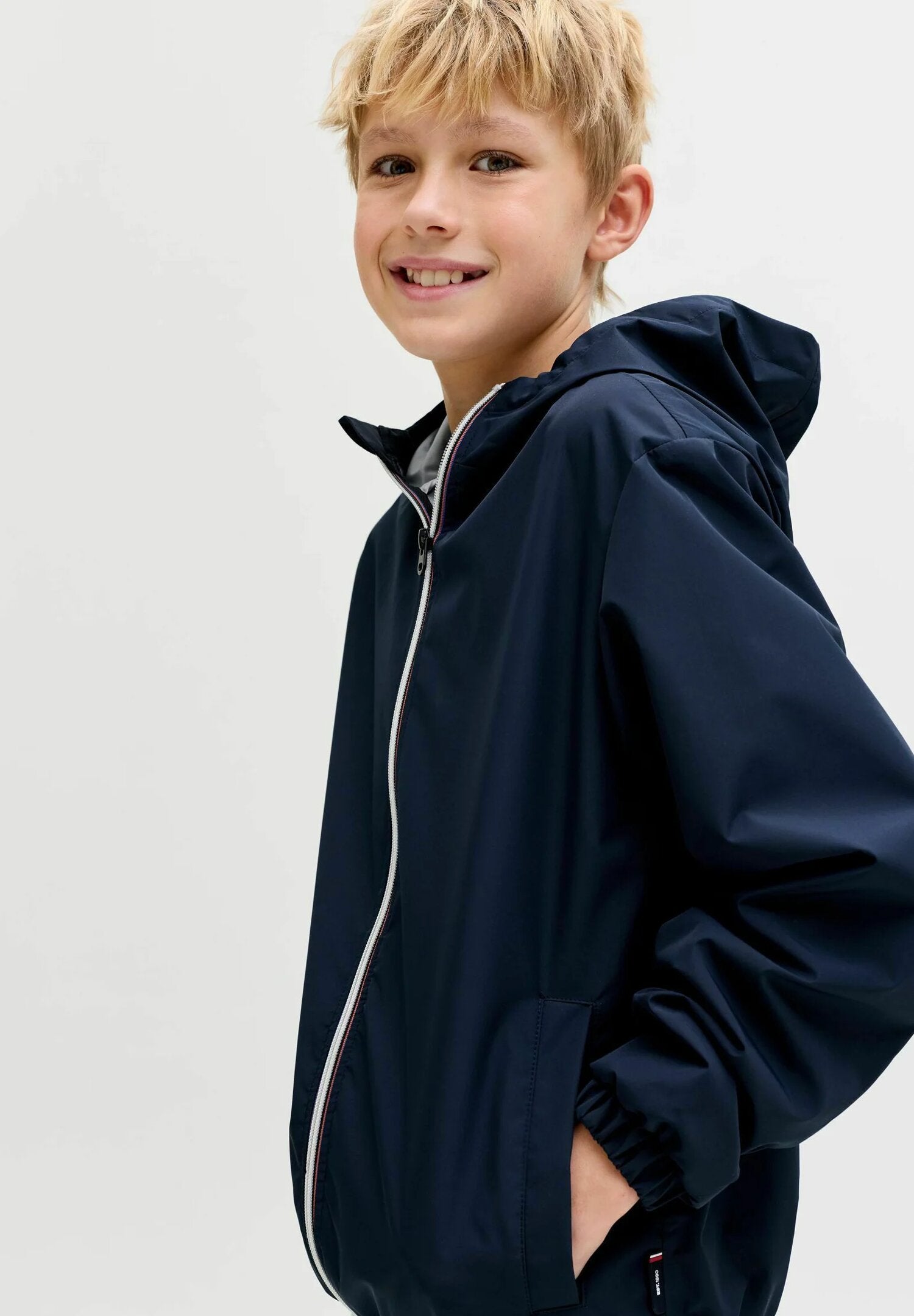 Jack & Jones Giubbotto a Vento Blu Primaverile Bambino 12289241_