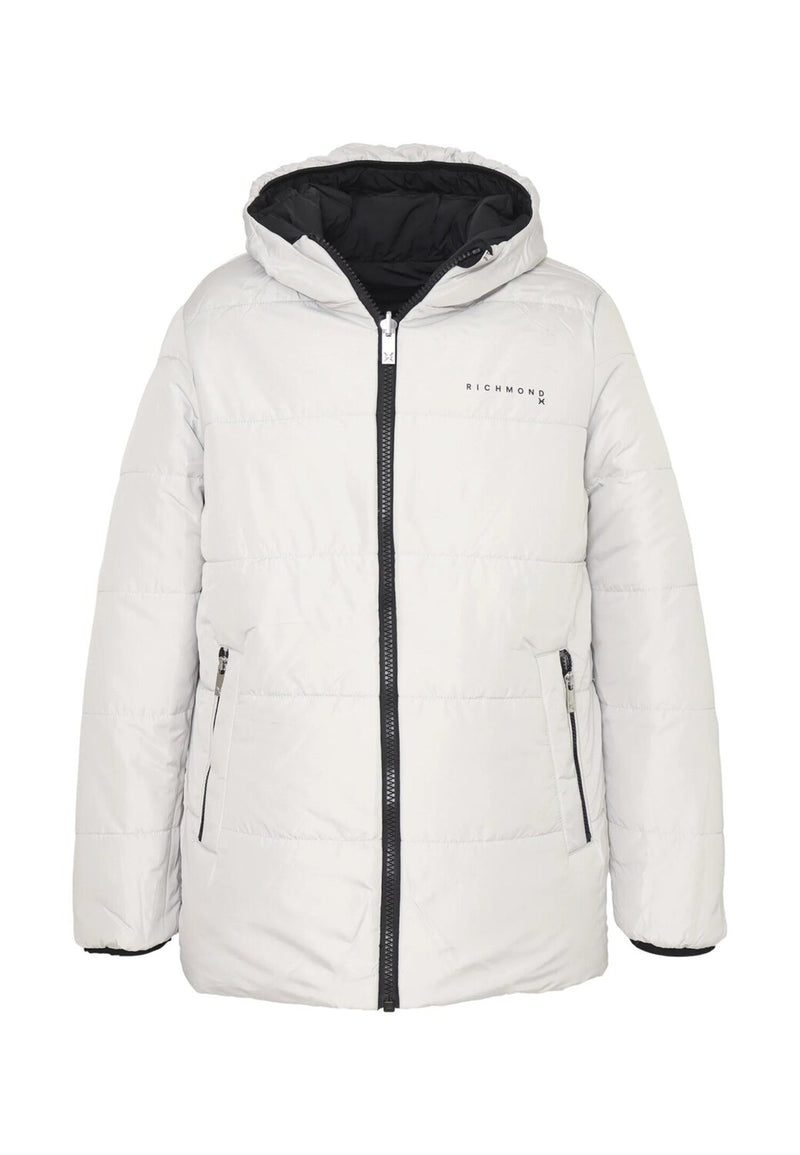 John Richmond Cappotto Reversibile Uomo Nero/Bianco – Piumino Invernale - NERO | CammarataMode