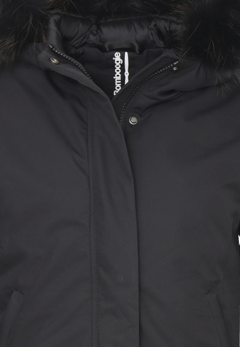 Bomboogie Cappotto Invernale Bambina & Ragazza 8-16 Anni Nero con Cappuccio - NERO | CammarataMode