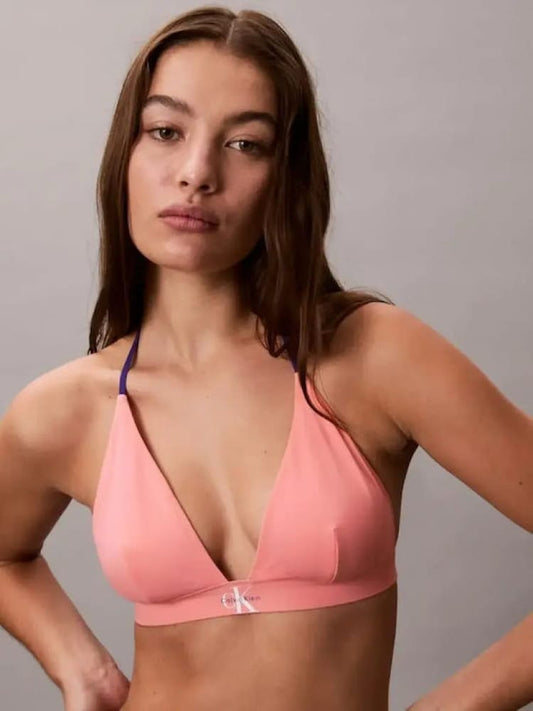 Calvin Klein costume rosa donna mini logo