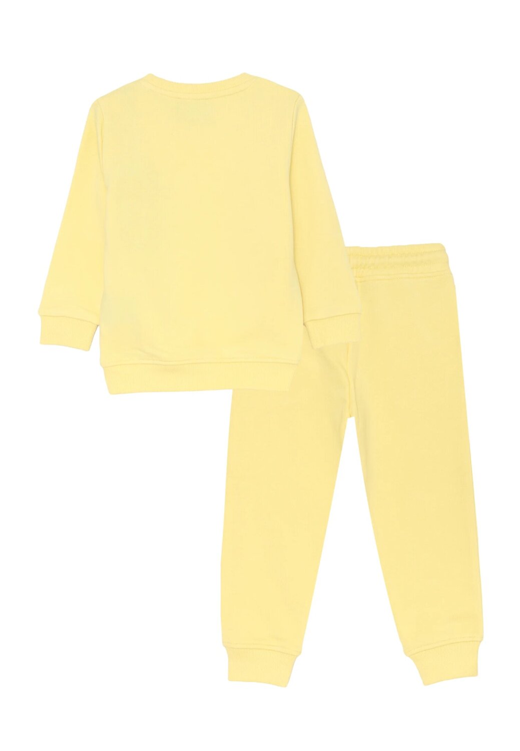 John Richmond completo neonato giallo con stampa bordeaux 100% cotone