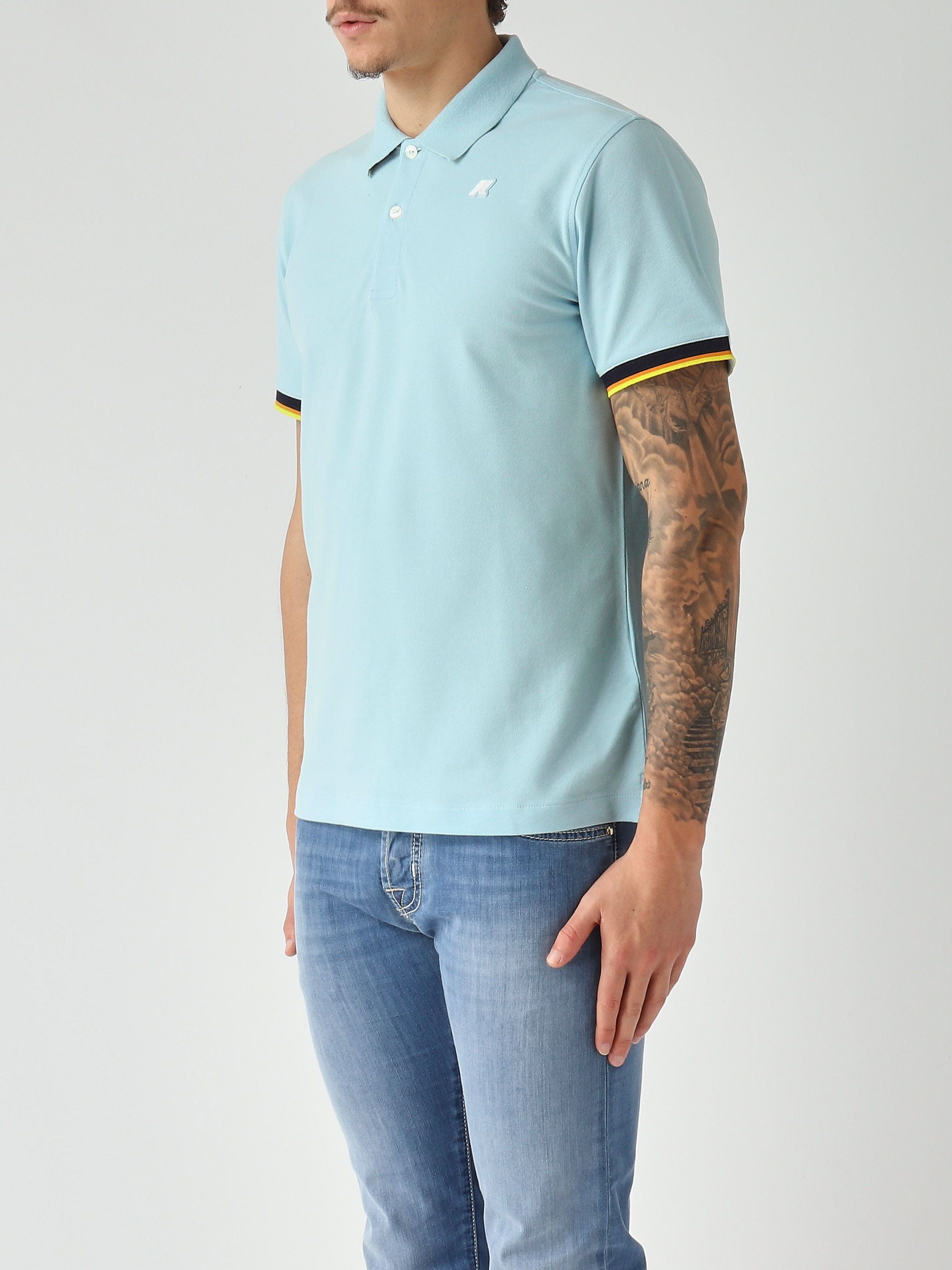 K-Way Polo uomo Vincent in cotone stretch piquè