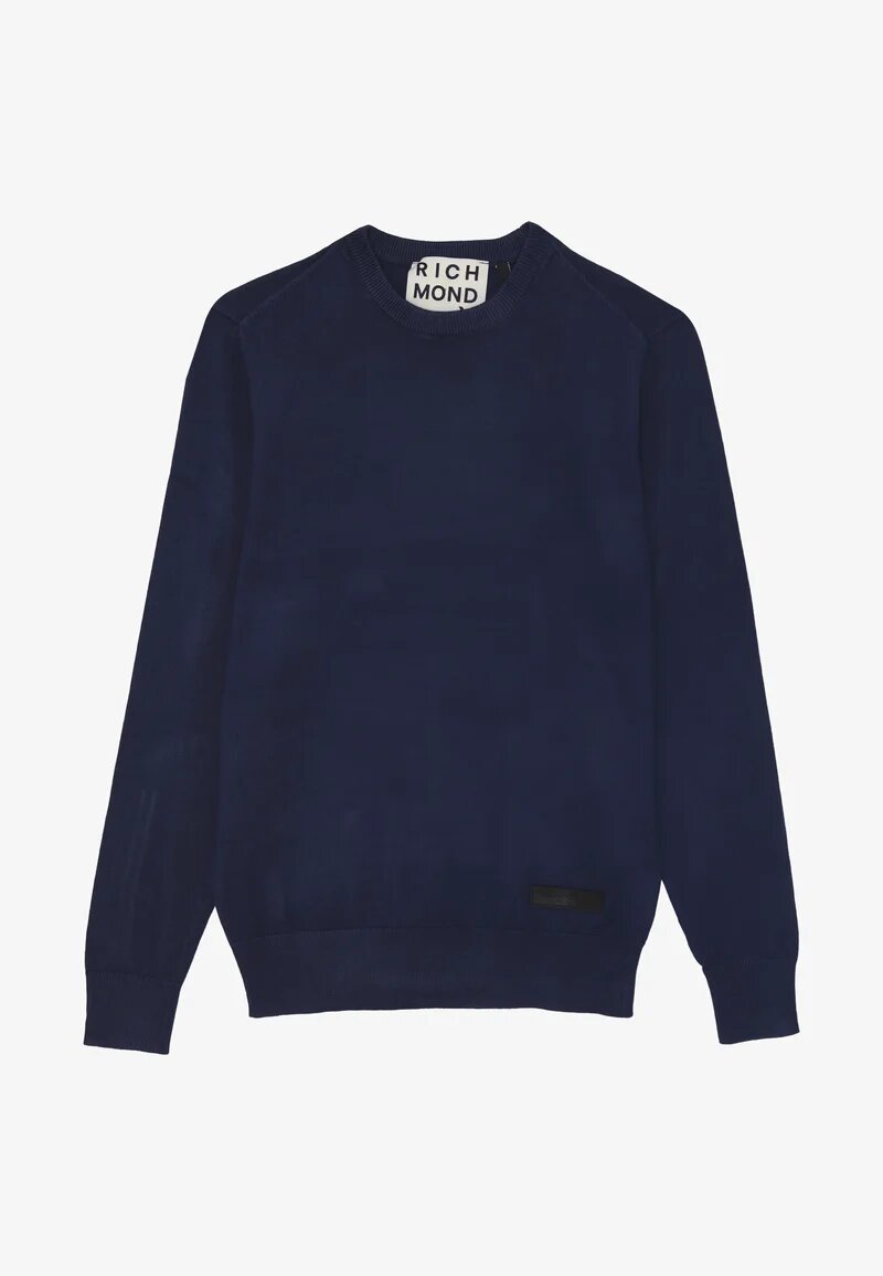 JOHN RICHMOND – Maglia Uomo Girocollo in Viscosa e Nylon – Blue - ROYAL | CammarataMode